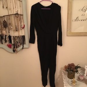 Missguided Black Jumpsuit